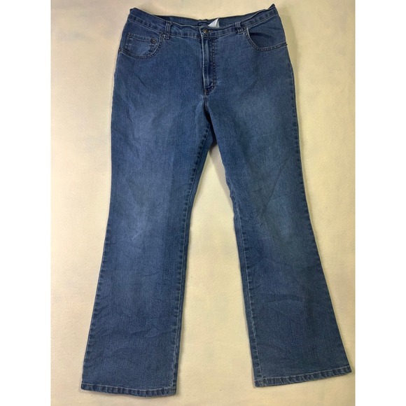 Jordache Denim - Jordache Womens Bootcut Stretch Jeans Medium Wash Blue Denim Size 17/18 XL